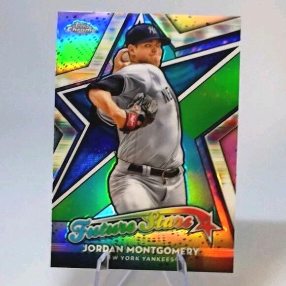 2018 Topps Chrome Future Stars REFRACTOR - Jordan Montgomery New York #FS-7 - Picture 3 of 6
